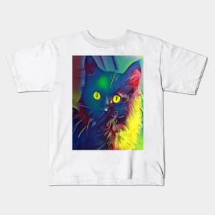 Hank of Insta Black Cat Kids T-Shirt